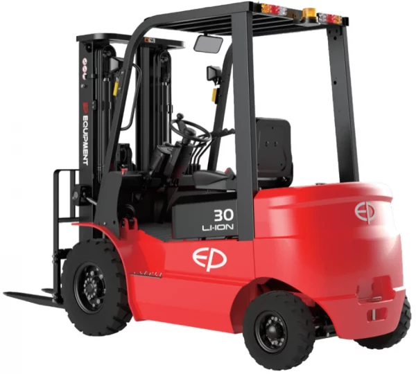 Фото 67 - Погрузчик вилочный электрический EP Equipment EFX302 (LI-ION, 2W300, PT, F-1070, четырехопорный).